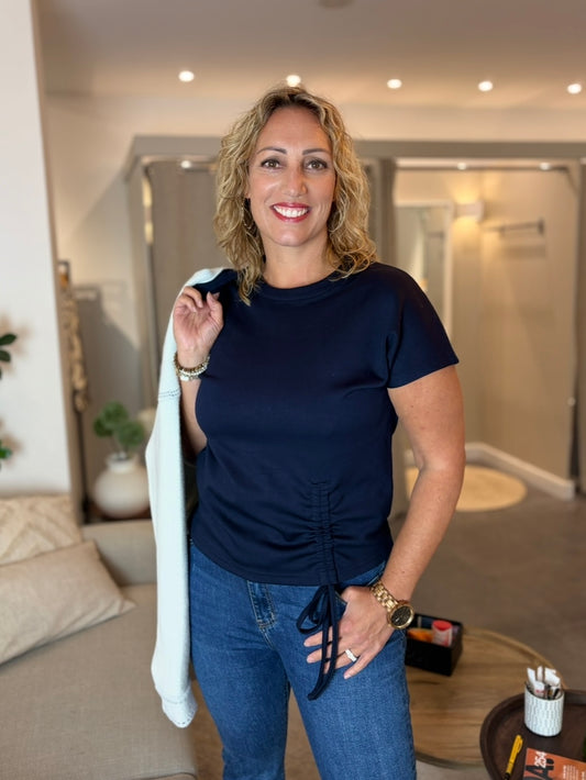 C&S top Tess midnight blue