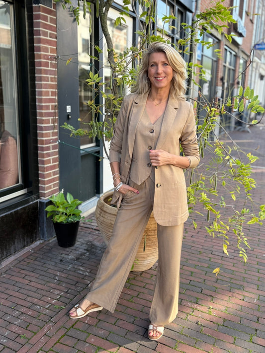 C&S broek Panna light camel