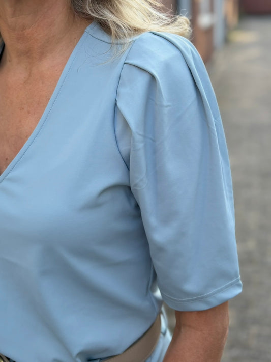 C&S top Tamarah stone blue