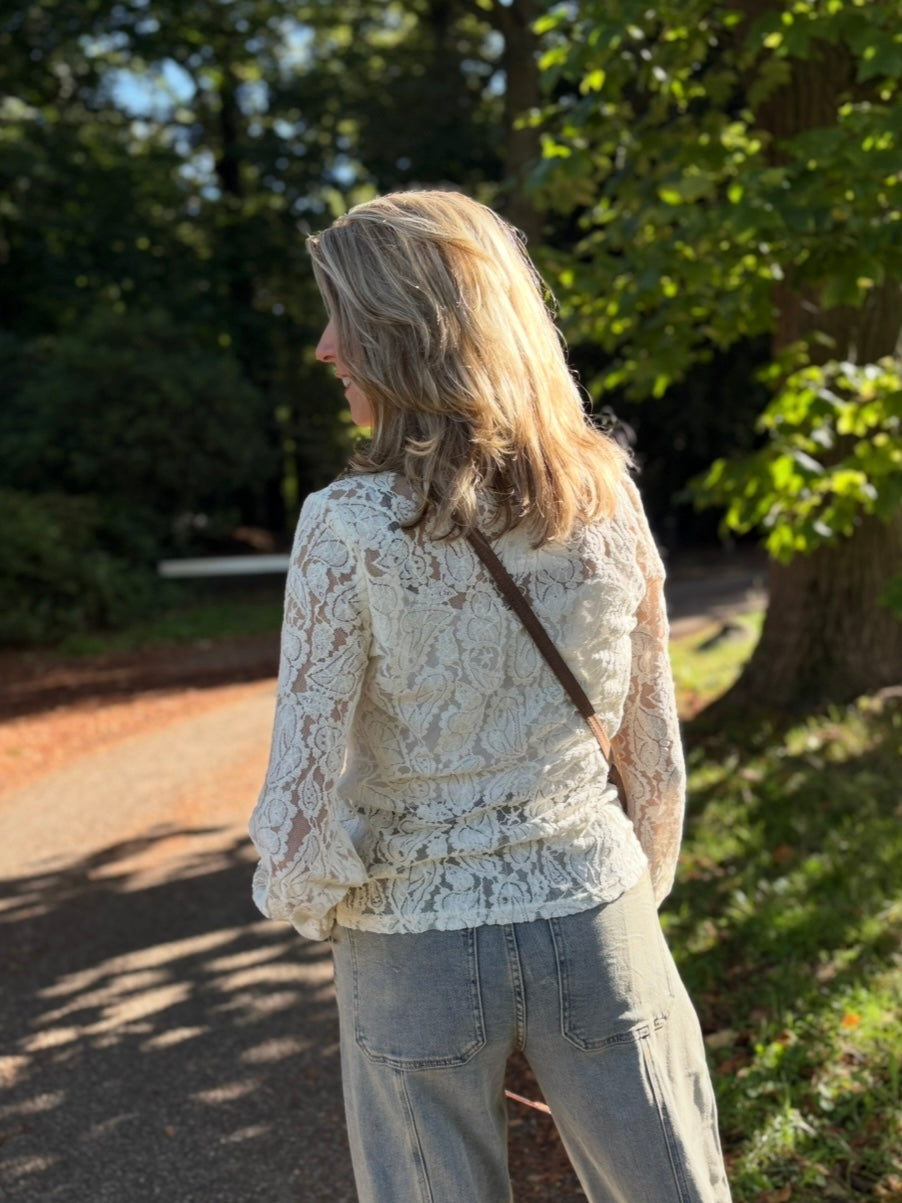 Golden Live blouse kant creme
