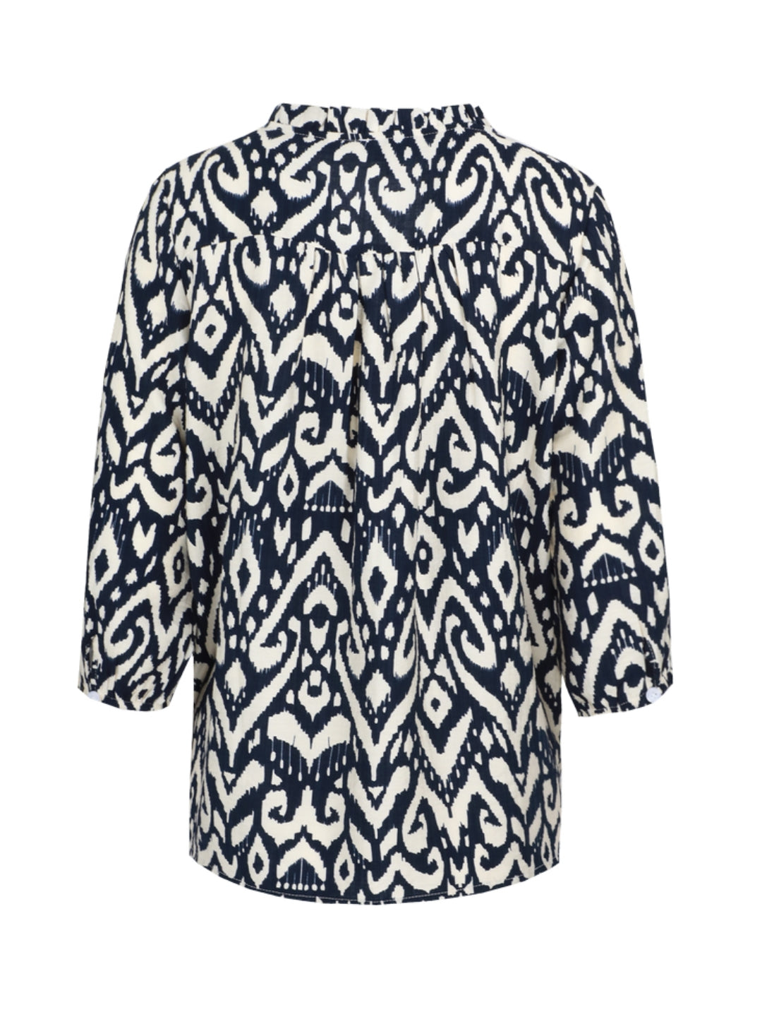 C&S blouse Emelia sand/navy blue