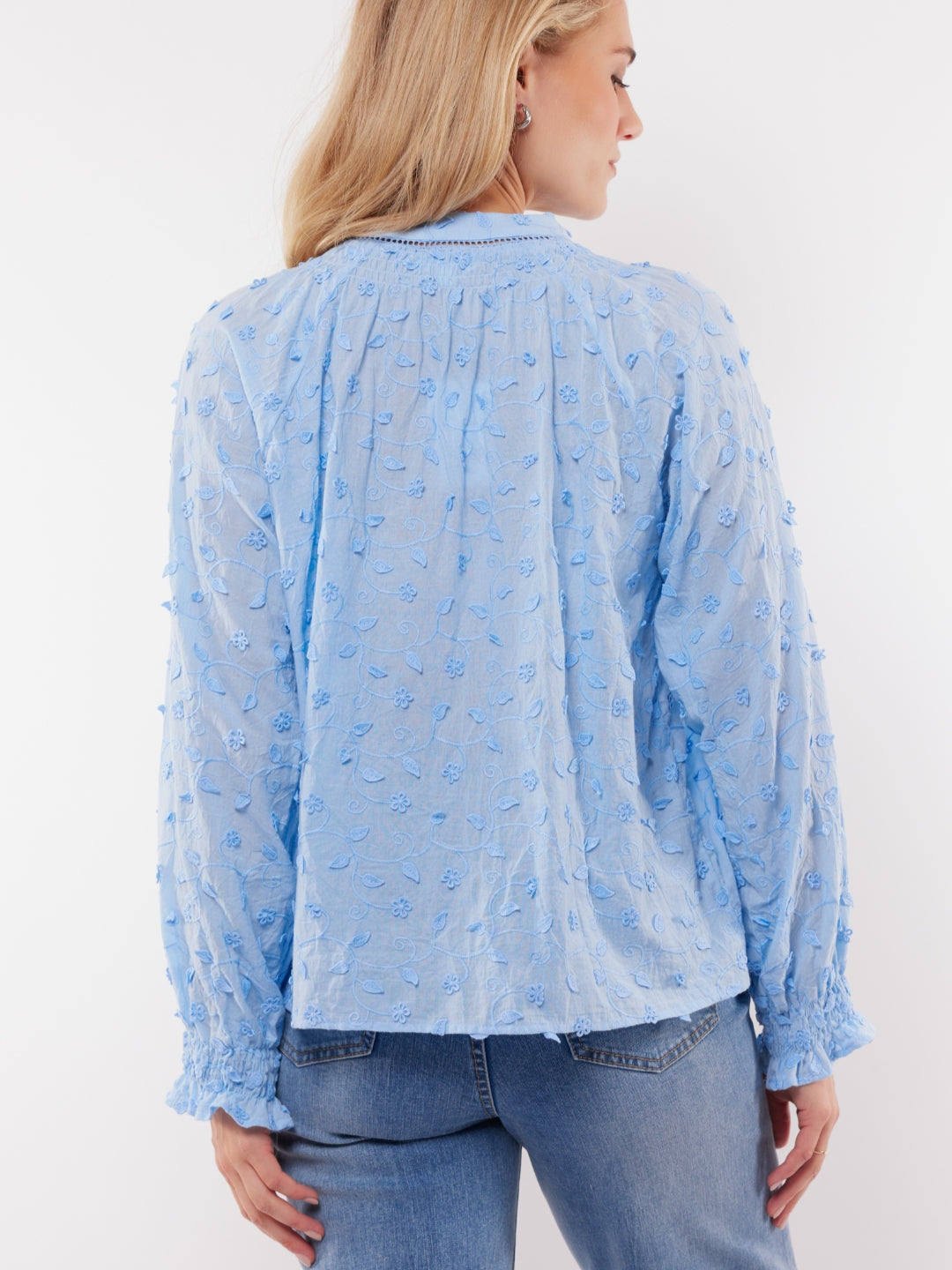 C&S blouse Aria ice blue