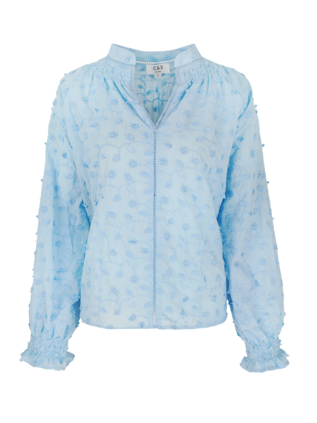 C&S blouse Aria ice blue