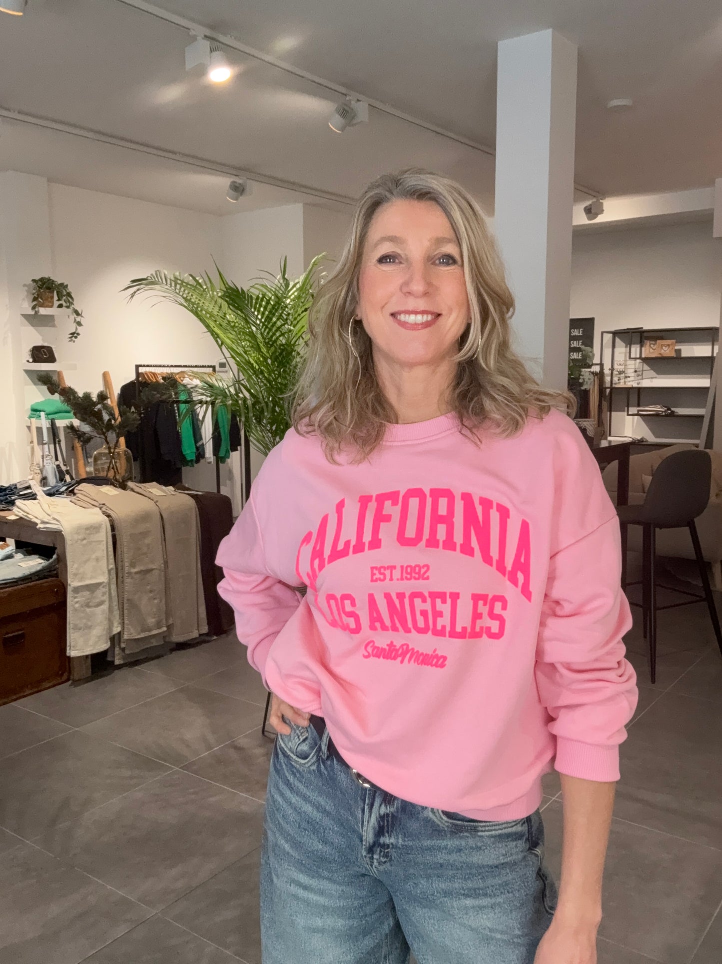 Biba sweater California roze