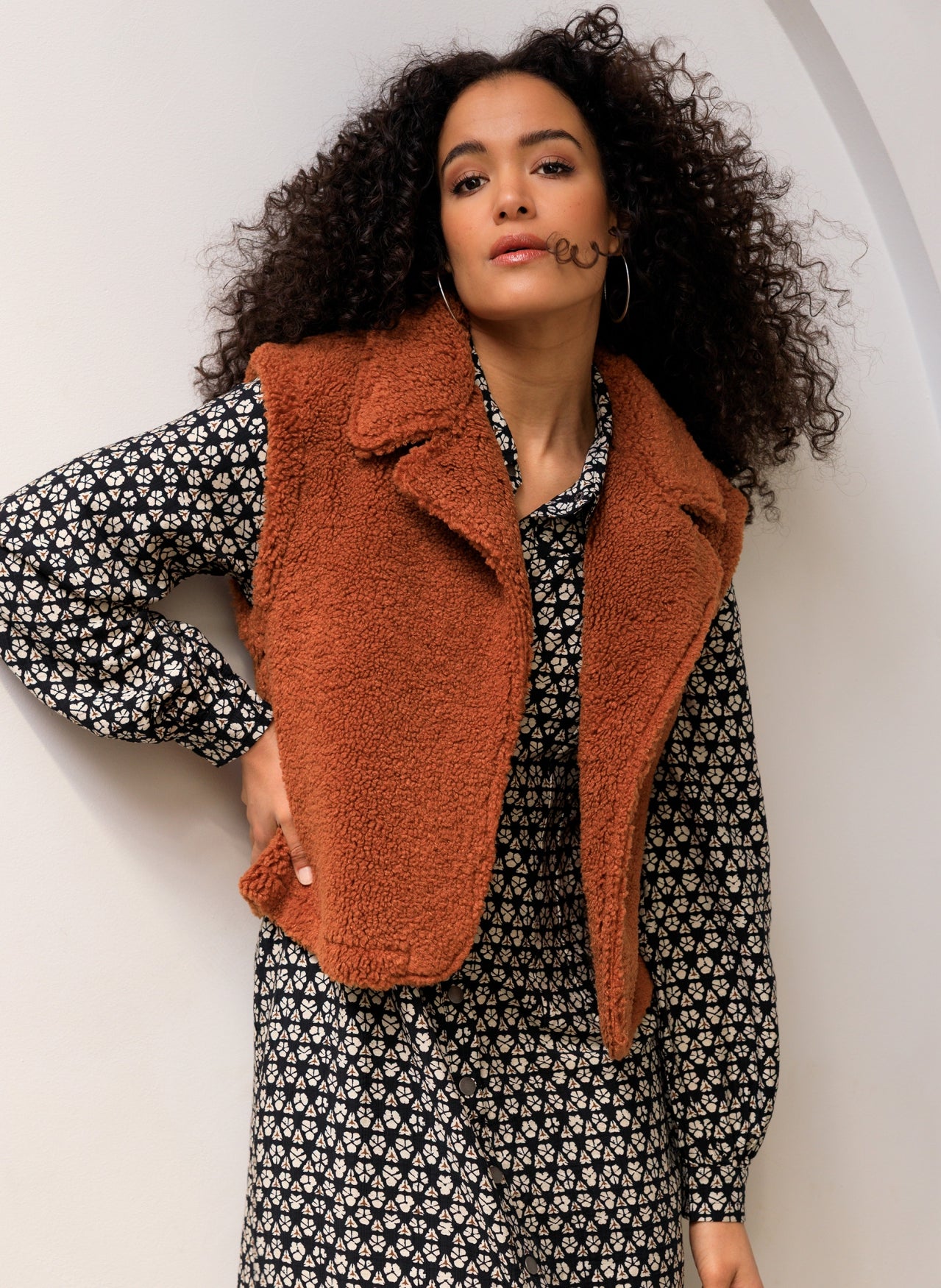 Ivy Beau gilet Saara caramel