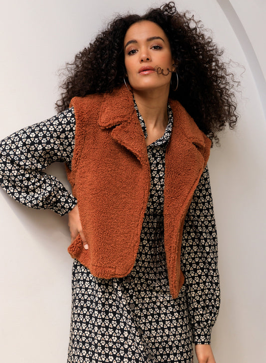 Ivy Beau gilet Saara caramel