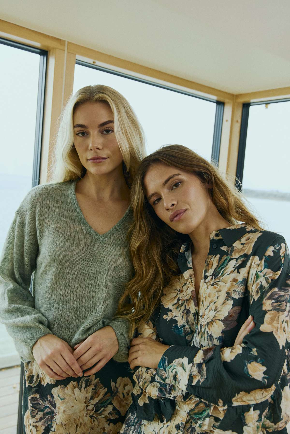 Freequent trui Dido iceberg green melange