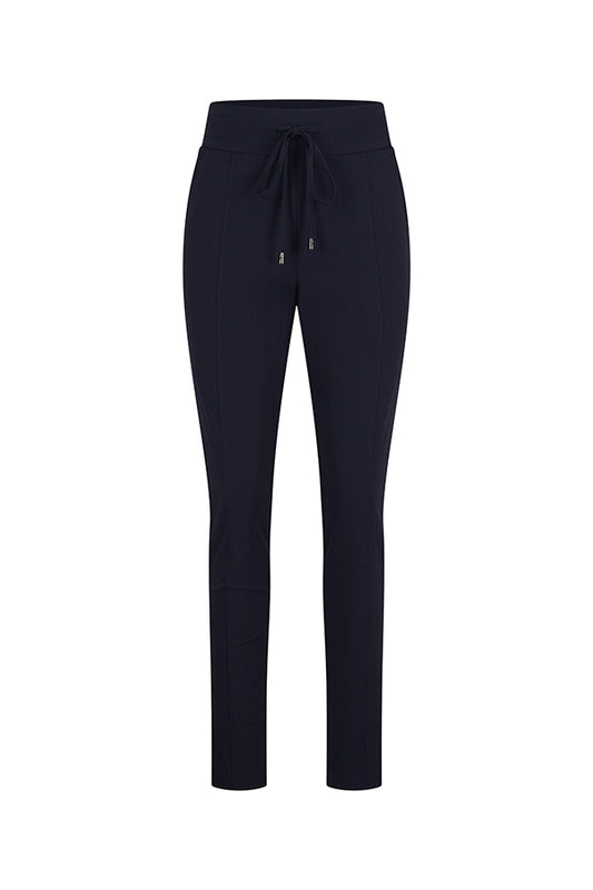 Mi Piace travelpants smalle pijp 202134 donkerblauw