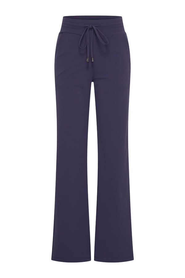 Mi Piace travelpants wijde rechte pijp 202136 donkerblauw