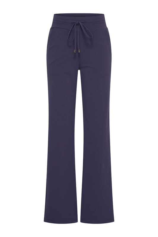 Mi Piace travelpants wijde rechte pijp 202136 donkerblauw