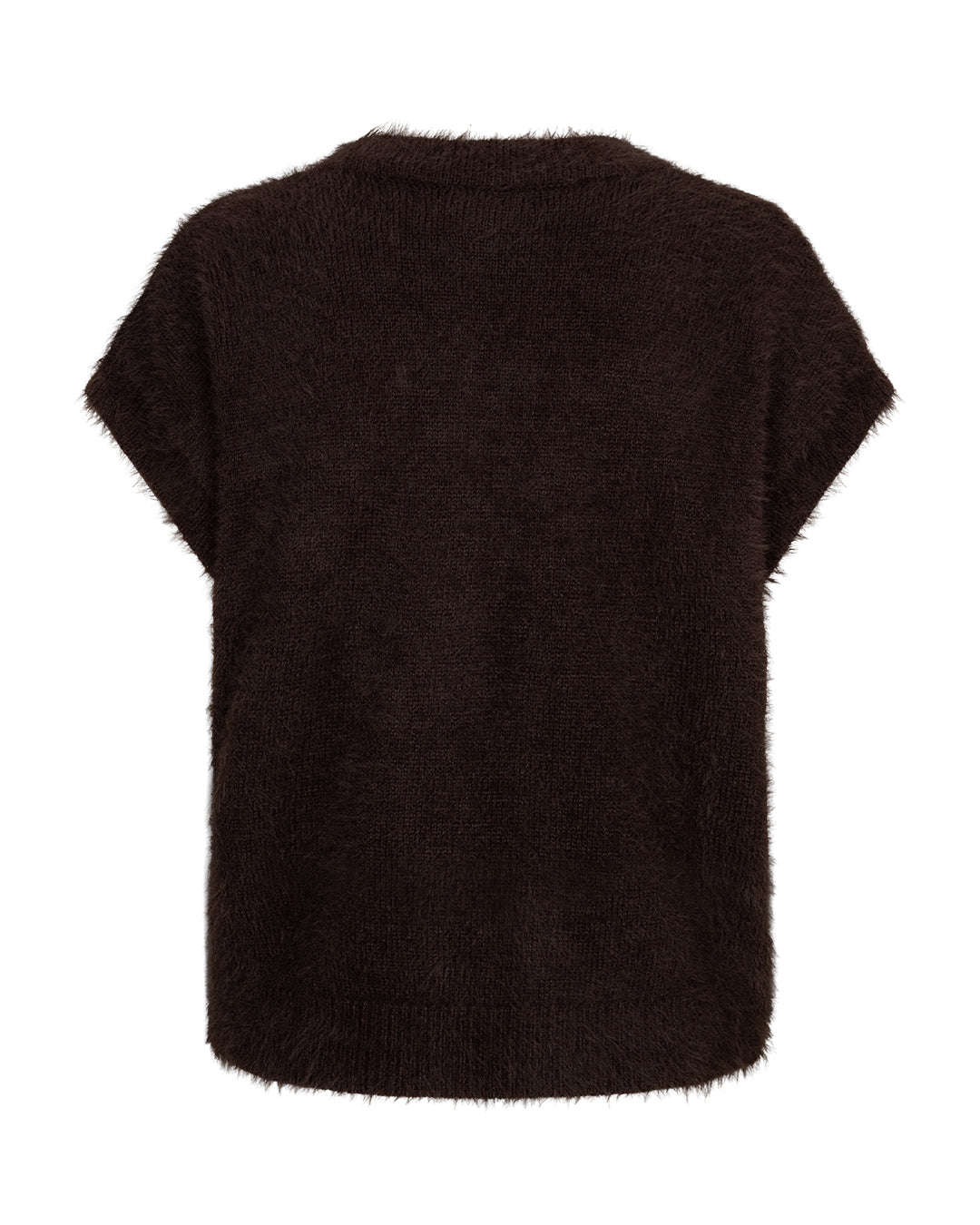 Red Button gilet Sleeveless Fuzzy espresso