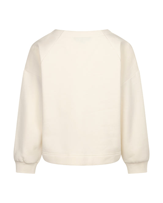 Red Button sweater Terry chestprint ecru/brown