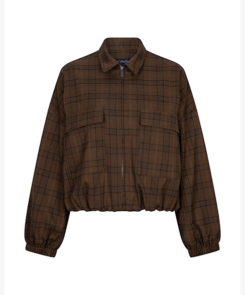 Red Button bomberjack Avy check brown blue