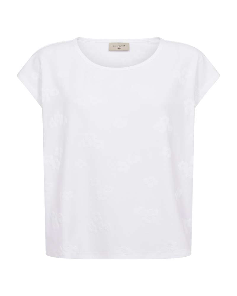 Freequent T-shirt Ziprea brilliant white