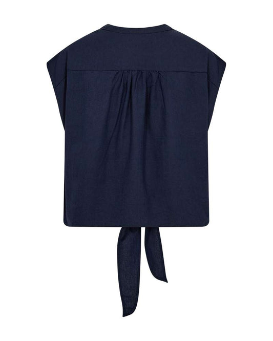 Freequent blouse Lavisco navy blazer