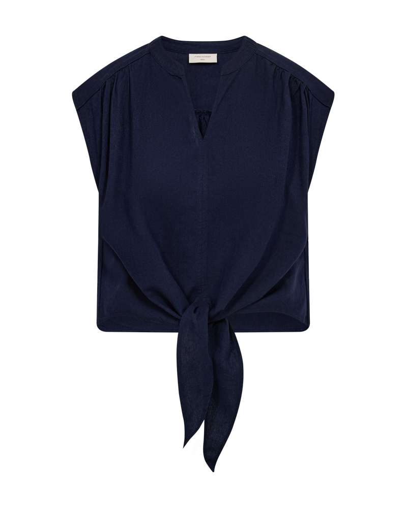 Freequent blouse Lavisco navy blazer