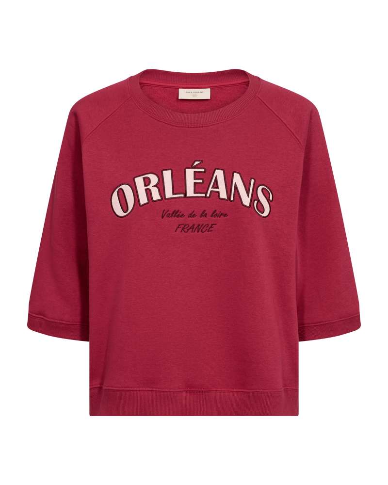 Freequent sweater Kamela red bud/pale mauve