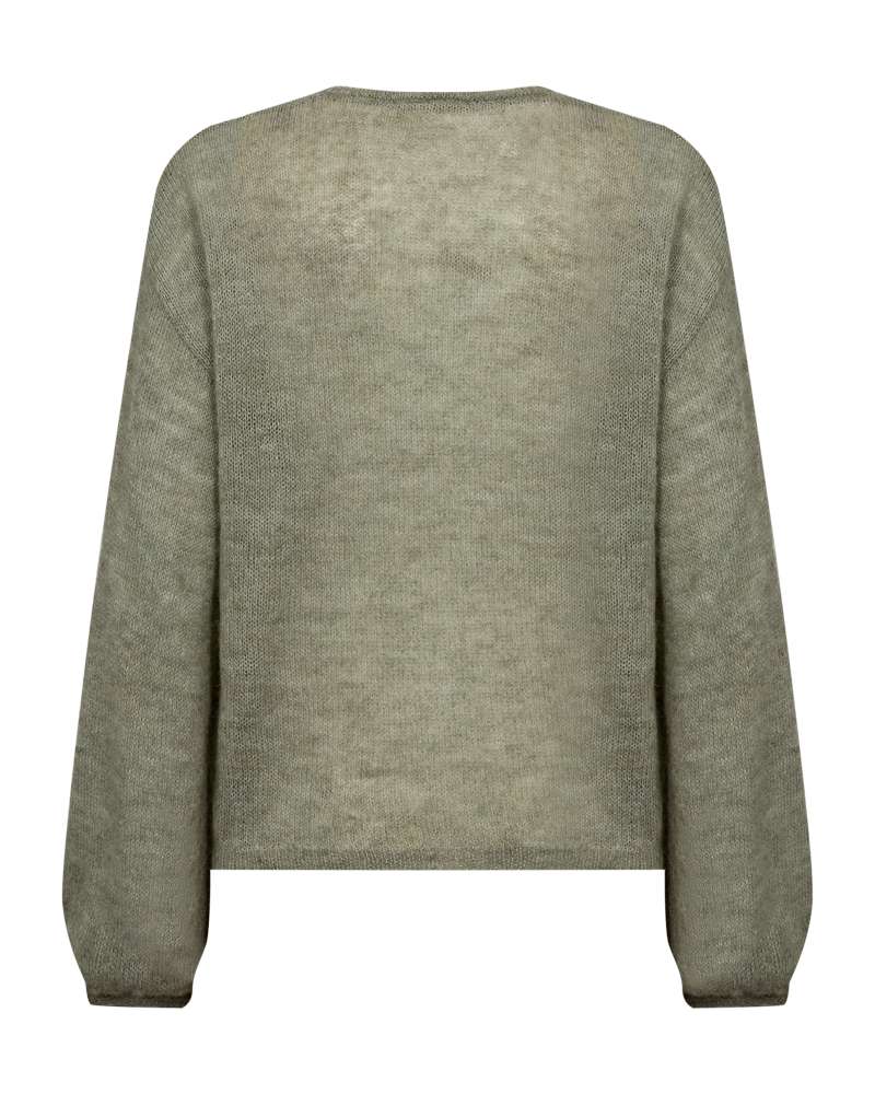 Freequent trui Dido iceberg green melange