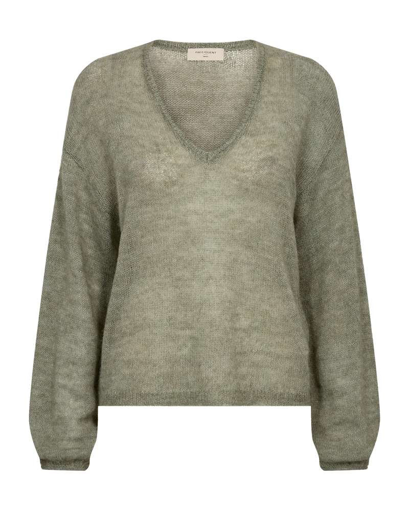 Freequent trui Dido iceberg green melange