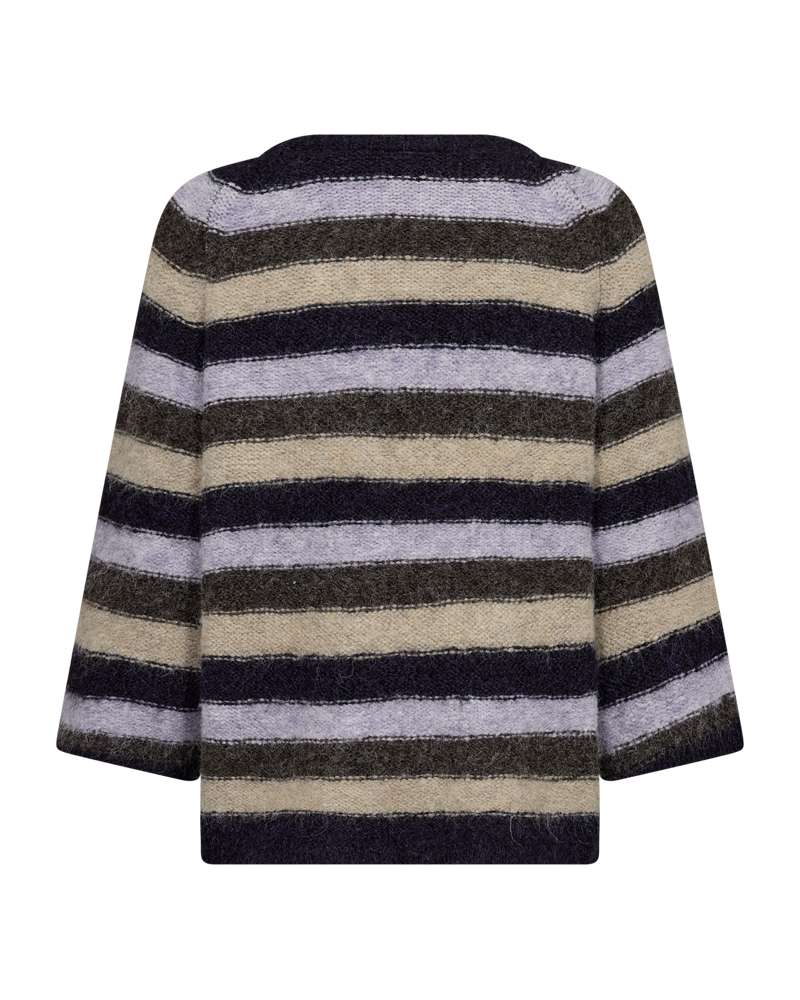 Freequent trui Lulu striped nightshade mel/iris mel