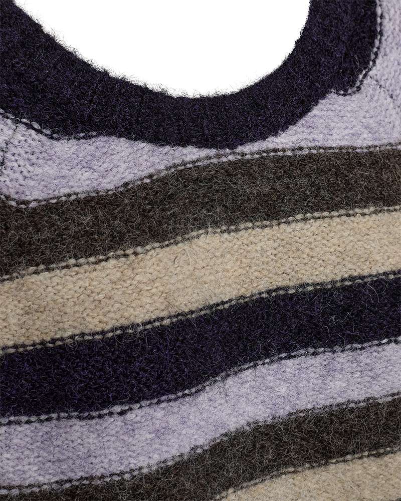 Freequent trui Lulu striped nightshade mel/iris mel