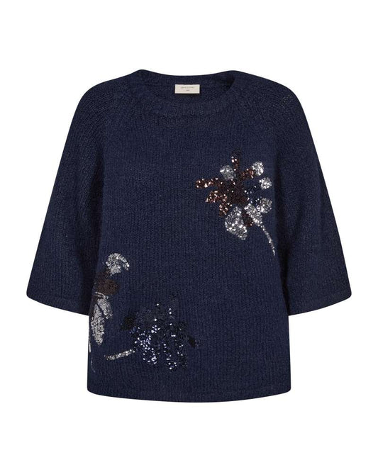Freequent trui Krela navy blazer/silver