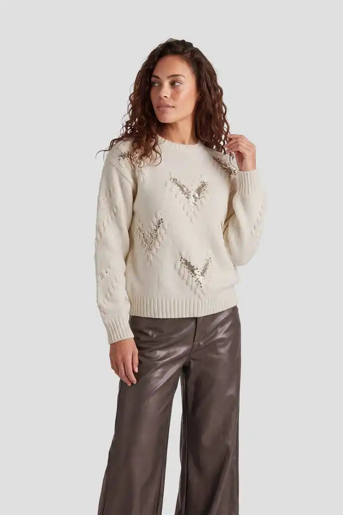 CS The Label trui Karola knit sand