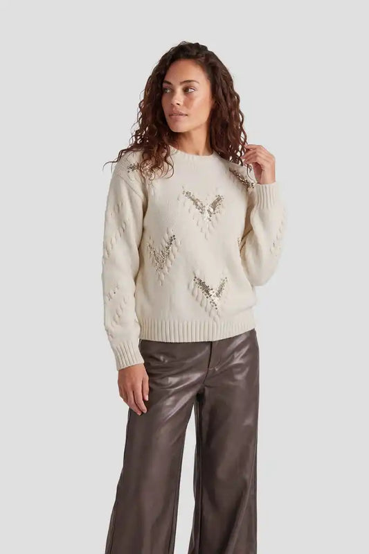 CS The Label trui Karola knit sand
