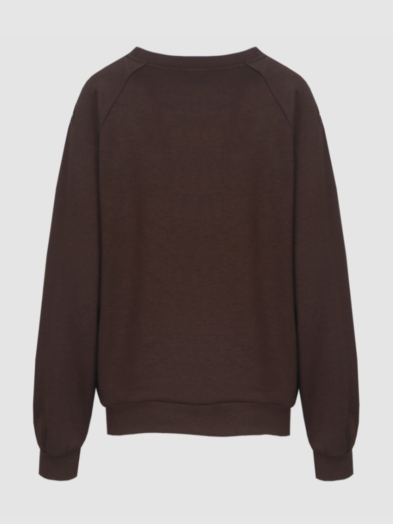 CS The Label sweater Willa chocolate brown