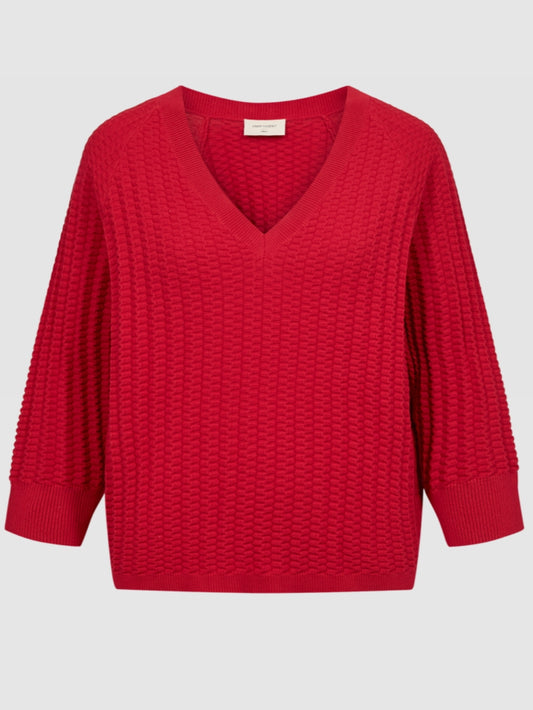 Freequent trui Dodo V-hals true red