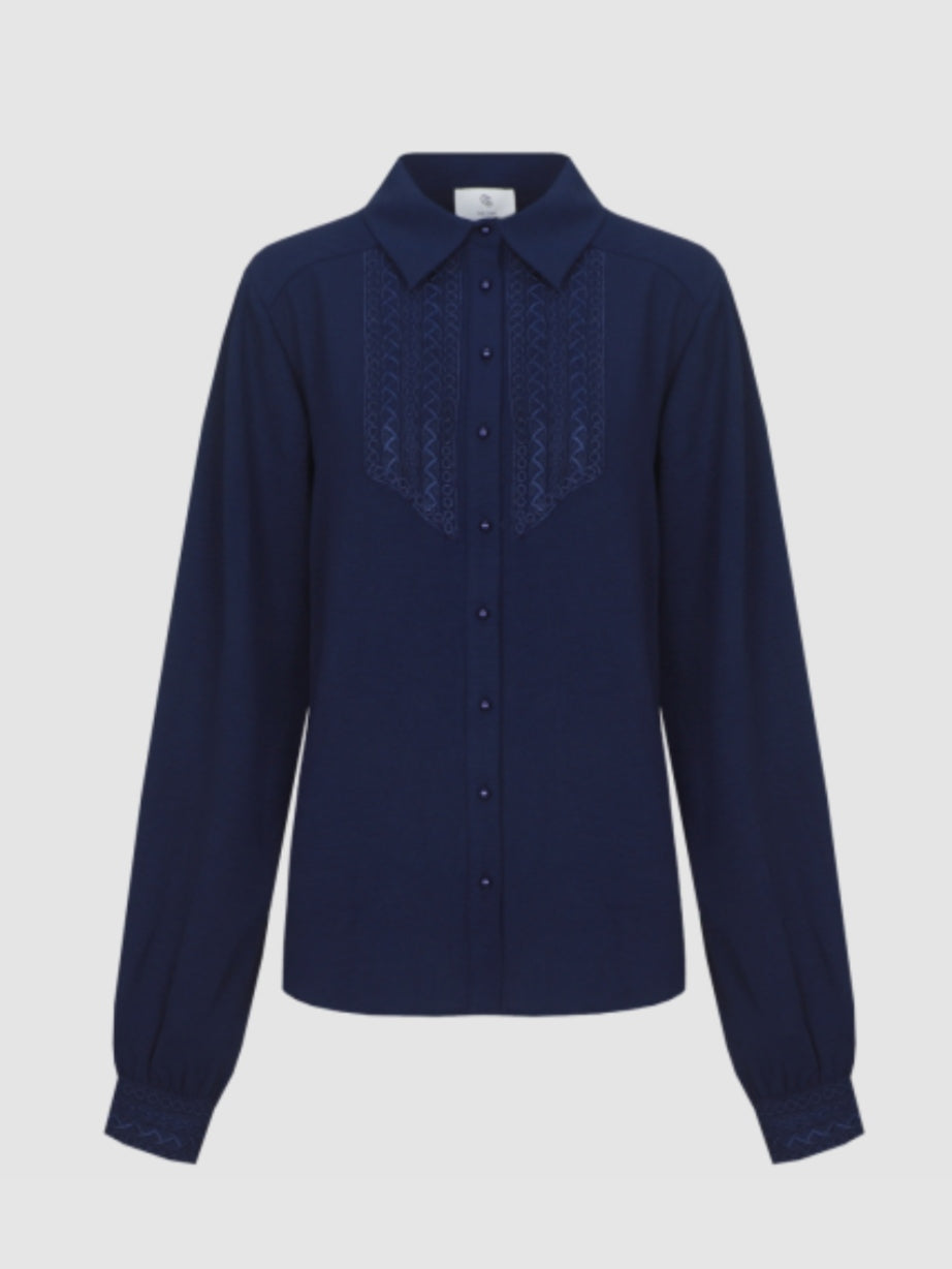 CS The Label blouse Linda eclipse
