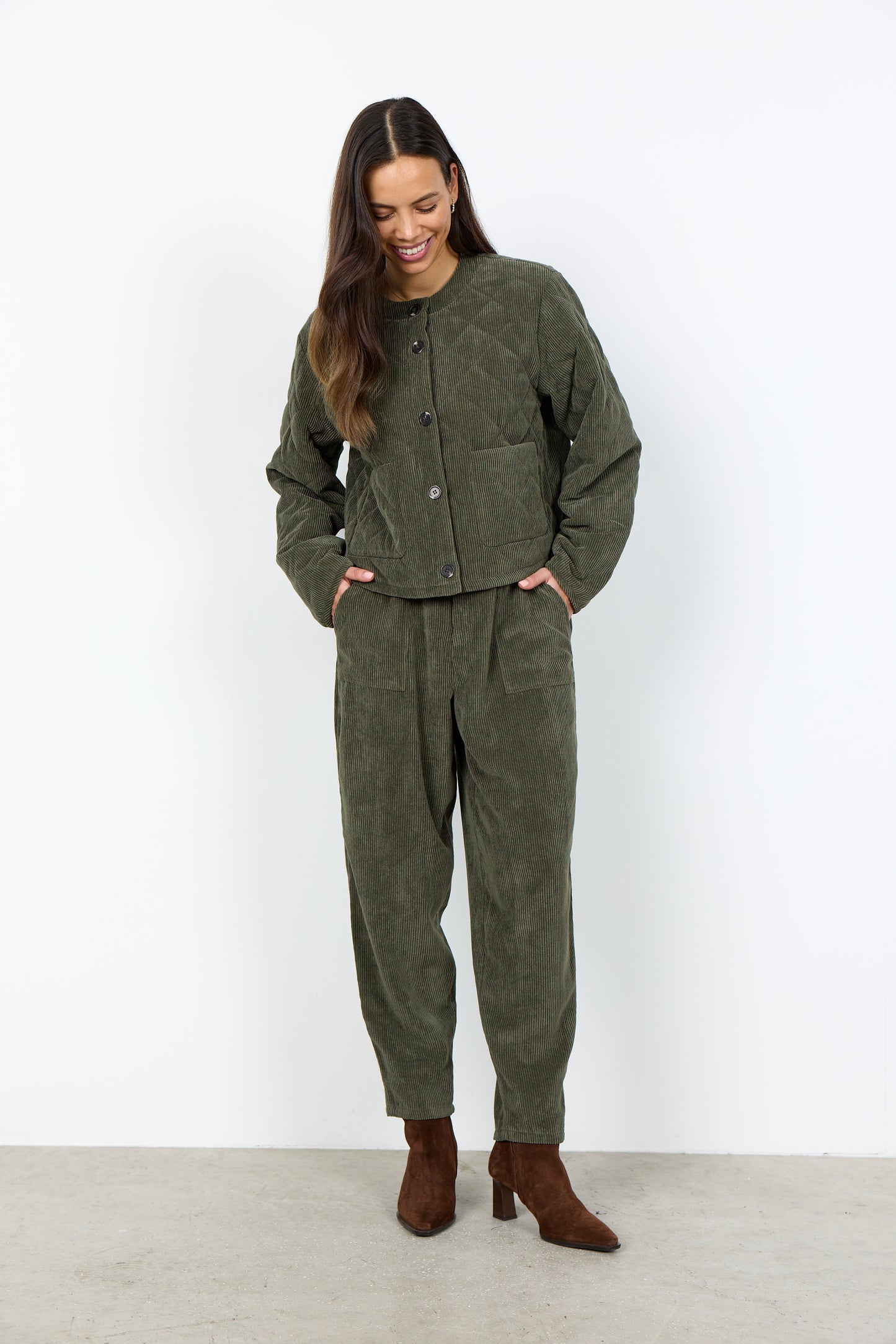 Soyaconcept jacket Bindi 21 donkergroen