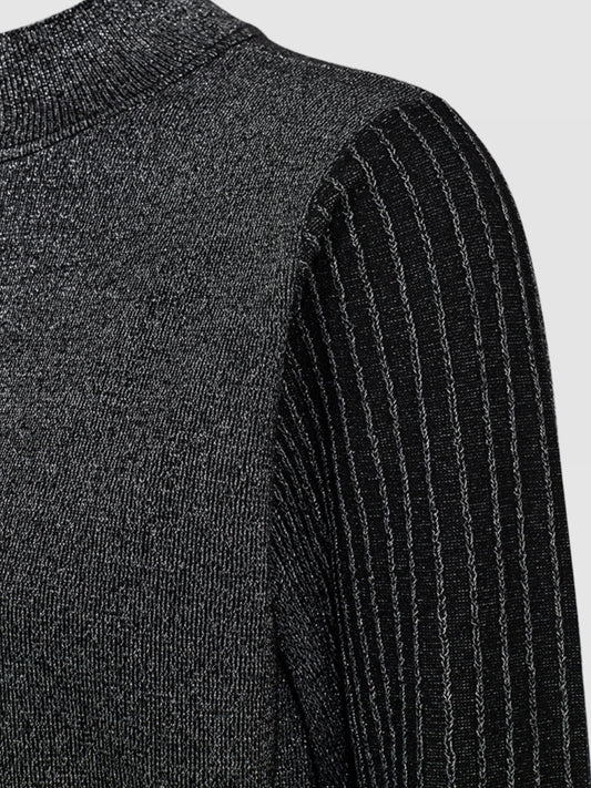 Freequent trui Bisolo sparkle black/silver