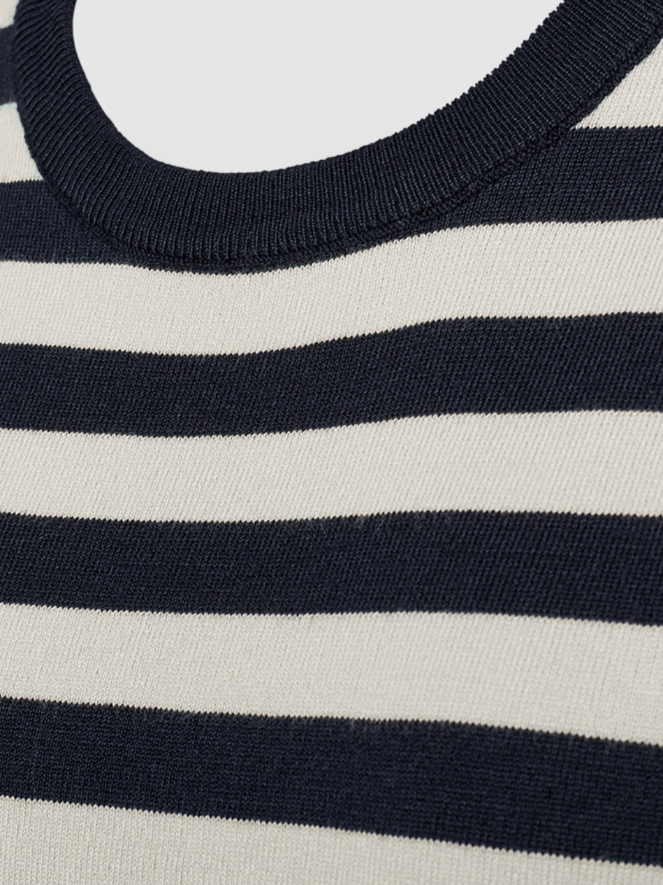 Freequent trui Joel striped salute/moonbeam