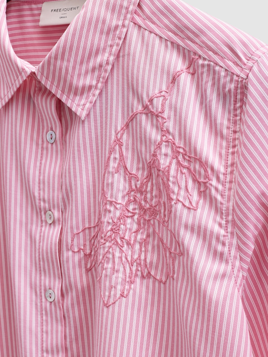Freequent blouse Evalina wild orchid/star offwhite
