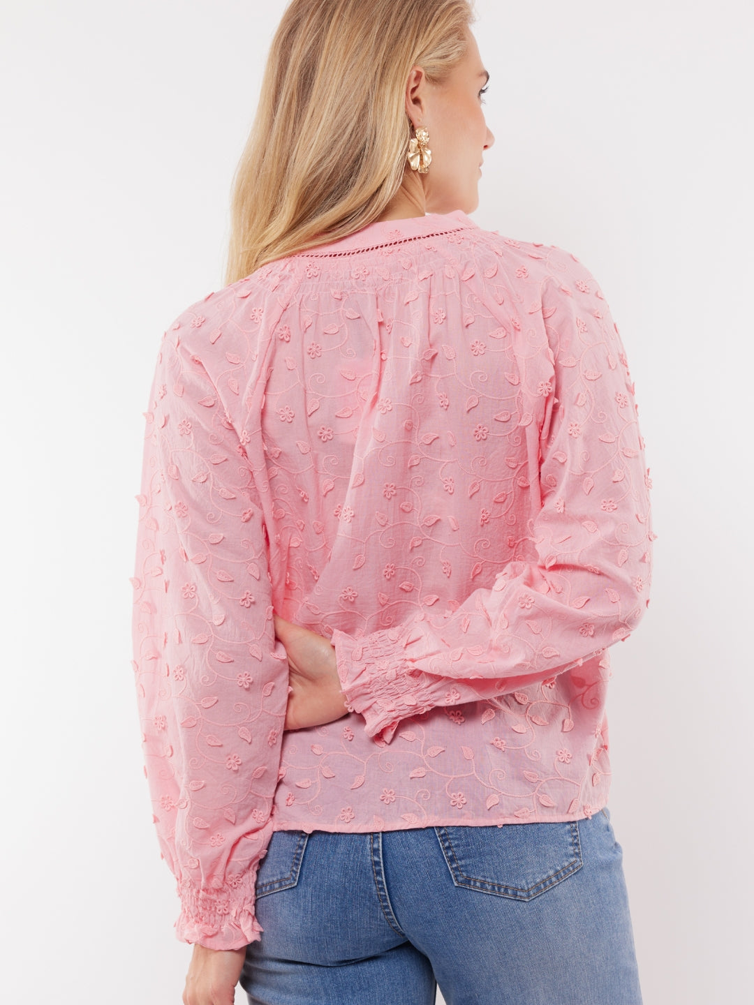 C&S blouse Aria peony pink