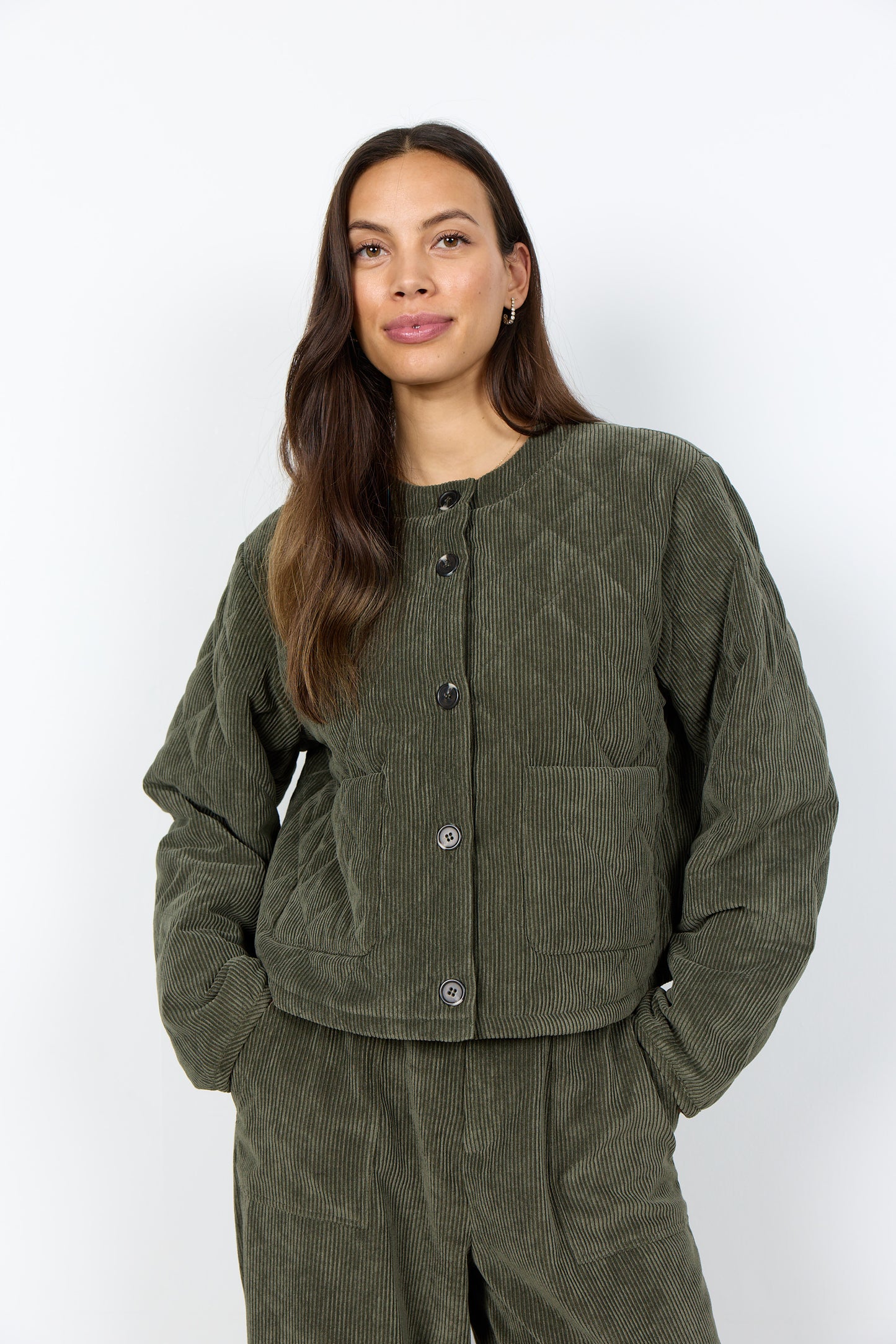 Soyaconcept jacket Bindi 21 donkergroen