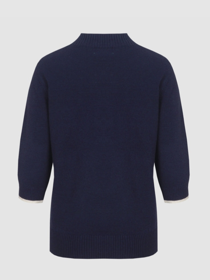 CS The Label trui Astrid eclipse/woolwhite