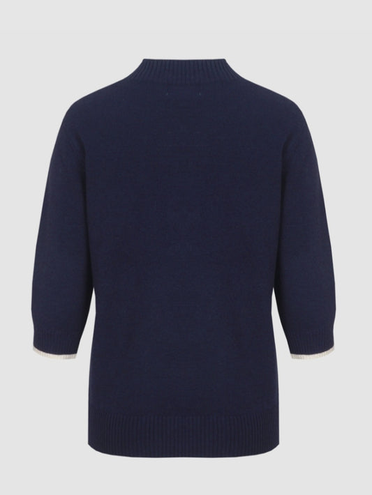 CS The Label trui Astrid eclipse/woolwhite