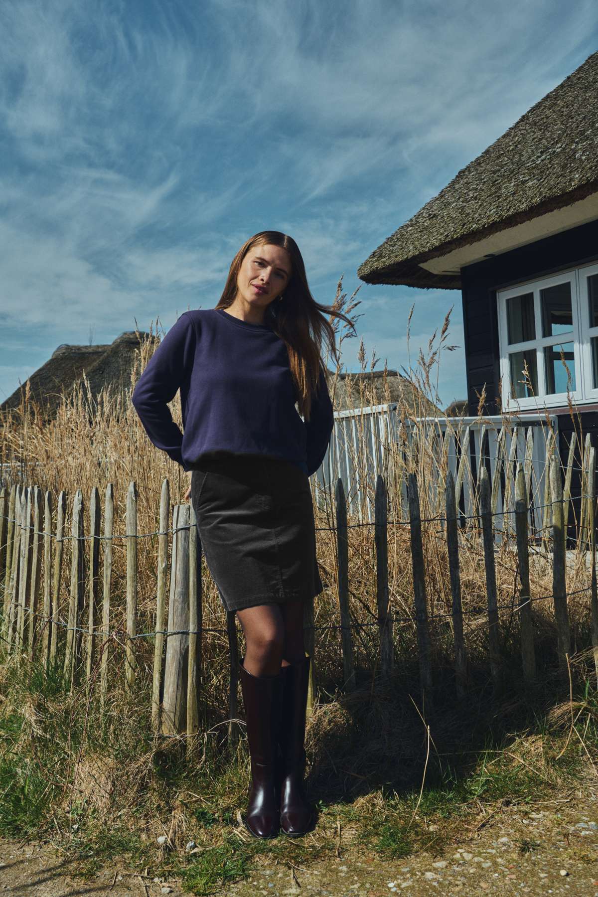 Freequent sweater Kamela nightshade