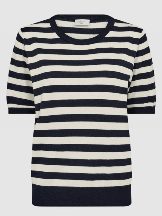 Freequent trui Joel striped salute/moonbeam