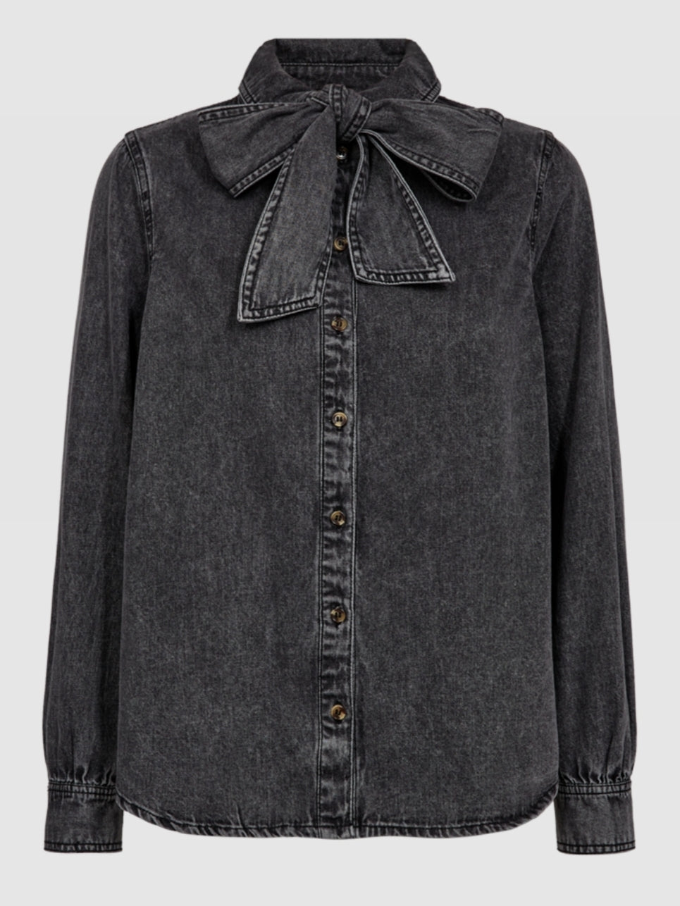 Freequent blouse Lisea vintage grey denim