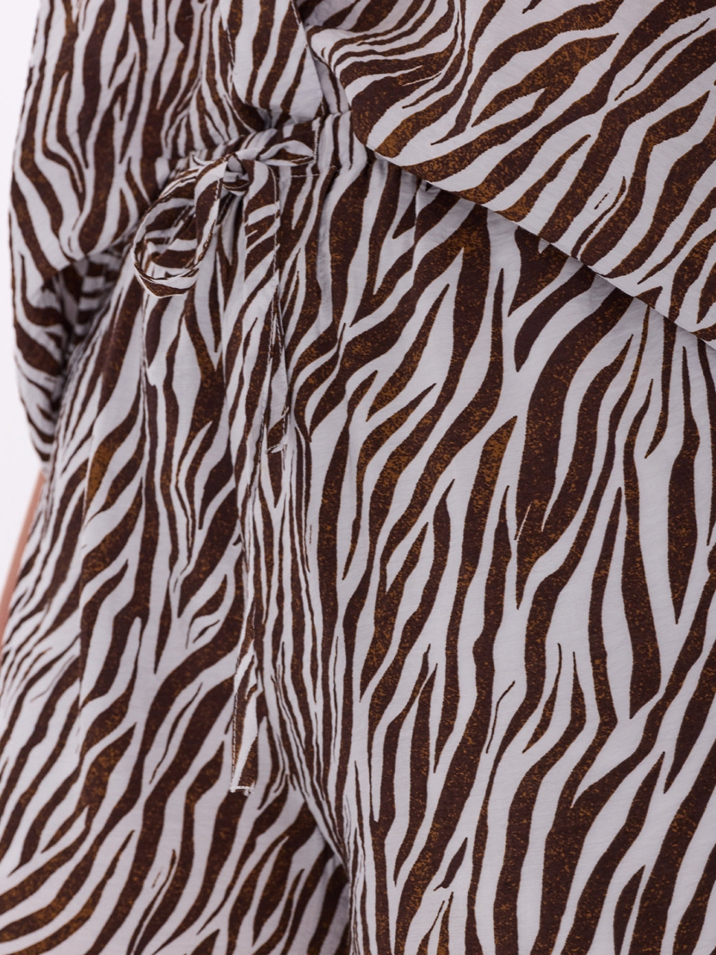 Freequent broek Mele brilliant white/coffee bean