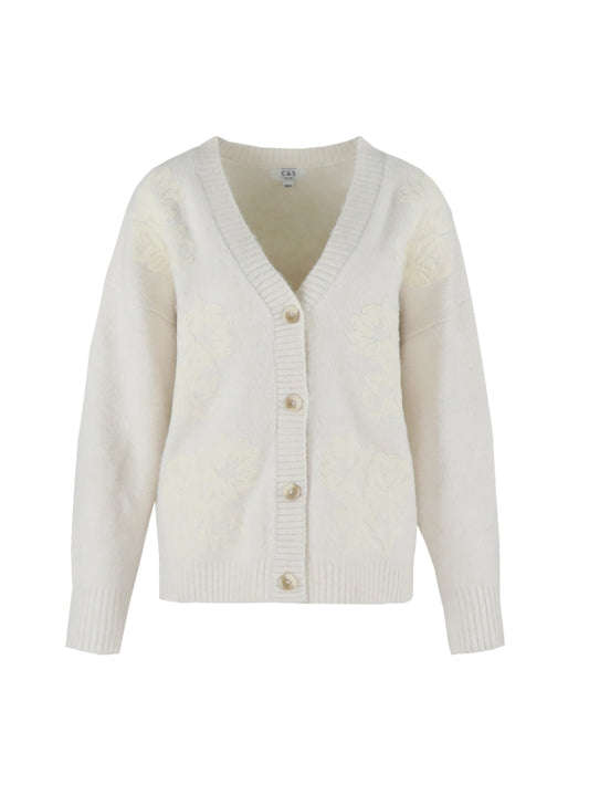 C&S vest Cato wool white