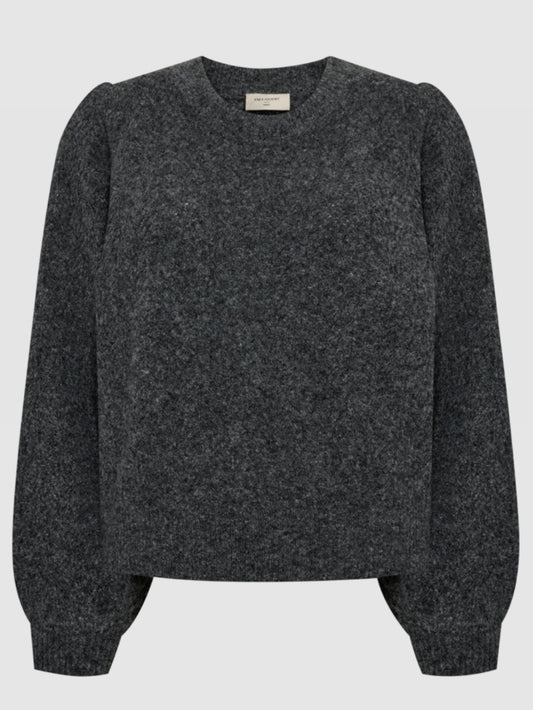 Freequent trui Evalin dark grey melange