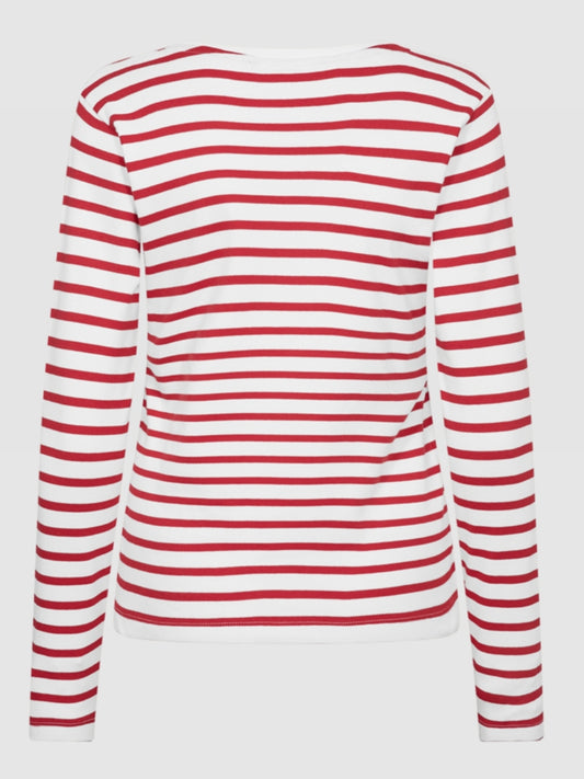 Freequent longsleeve Famila star offwhite/true red