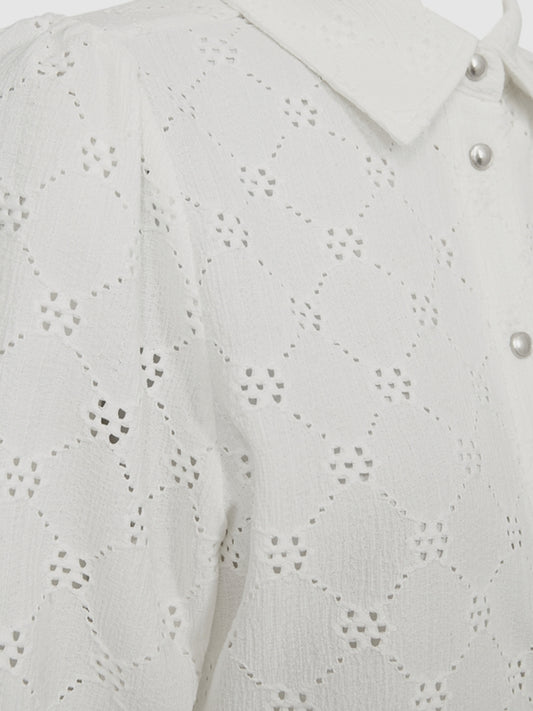 Freequent blouse Leni star offwhite