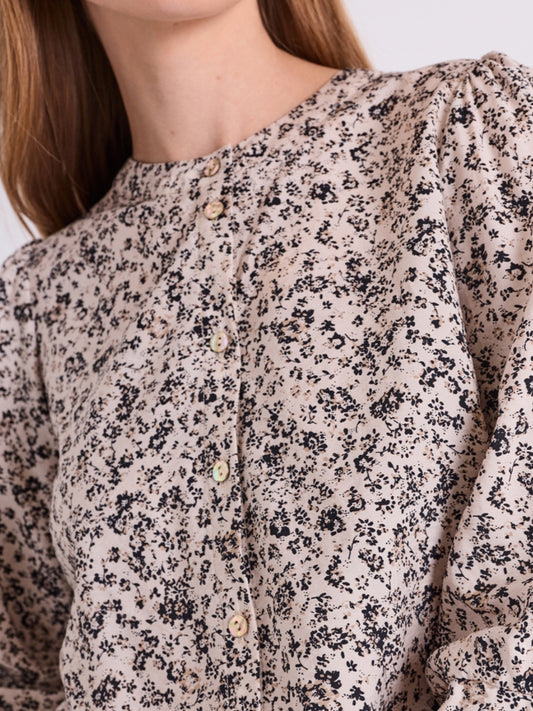 Freequent blouse Mollie moonbeam/black