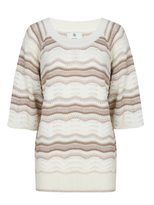 CS trui Alida offwhite/sand