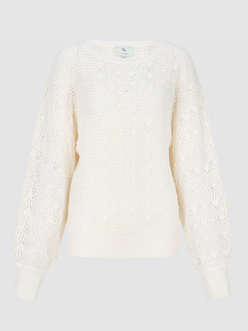 CS trui Khloe wool white